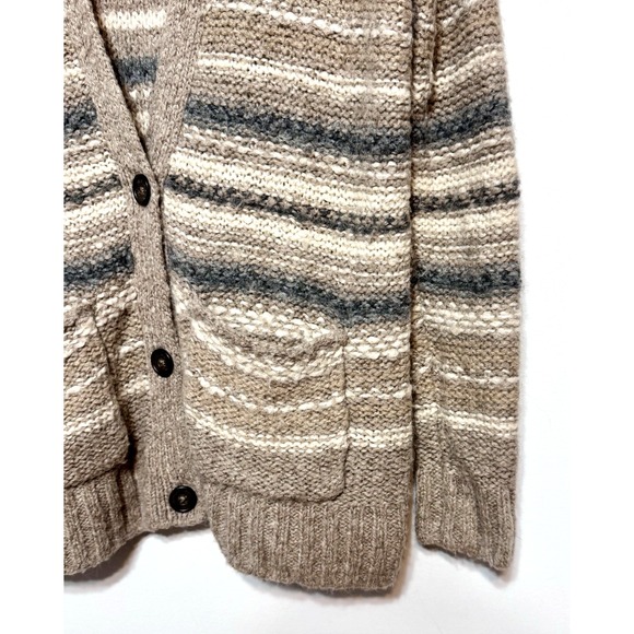Y2K Hollister Quiet Luxury Wool Blend Cardigan Womens Sz M Grandpacore Old Money - Picture 2 of 6